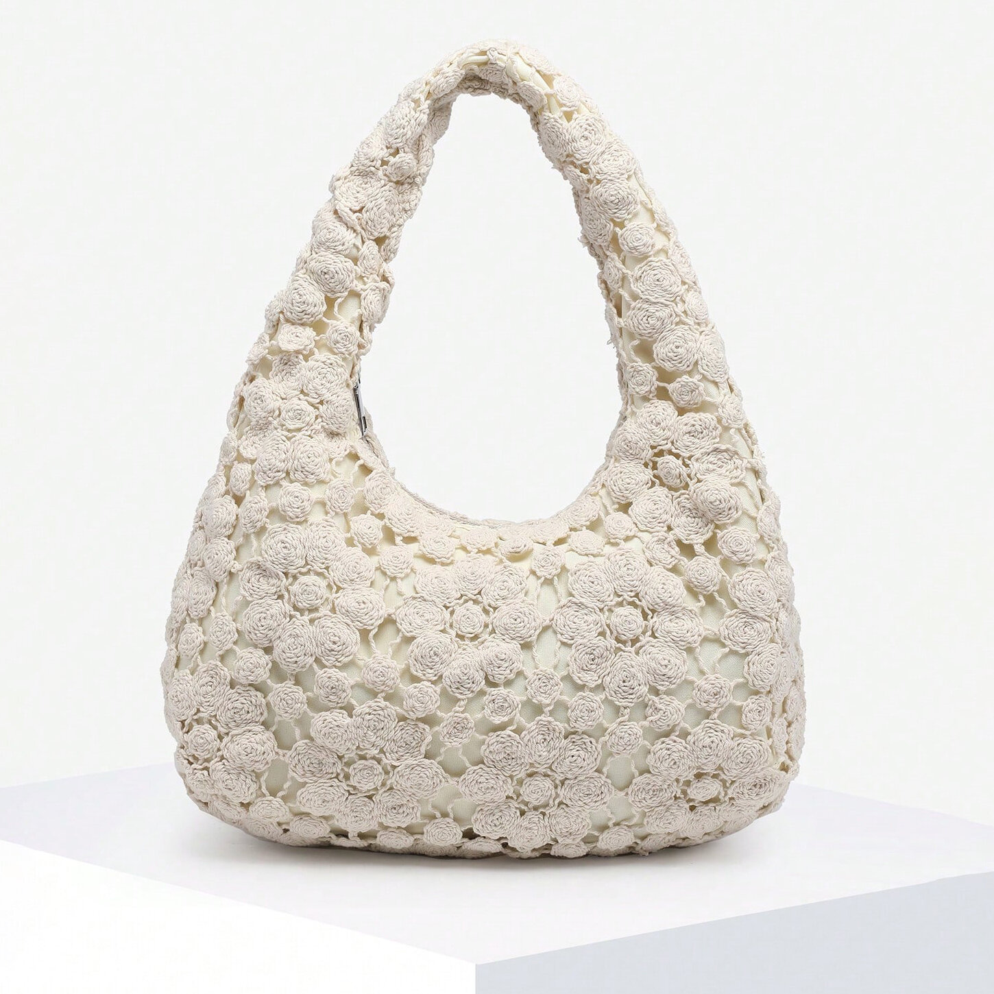 Romantic Series Vacation Woven Pu Women's Shoulder Bags