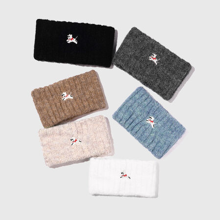 1 Piece Simple Cut Dog Plaid Wool Women's Hair Bands