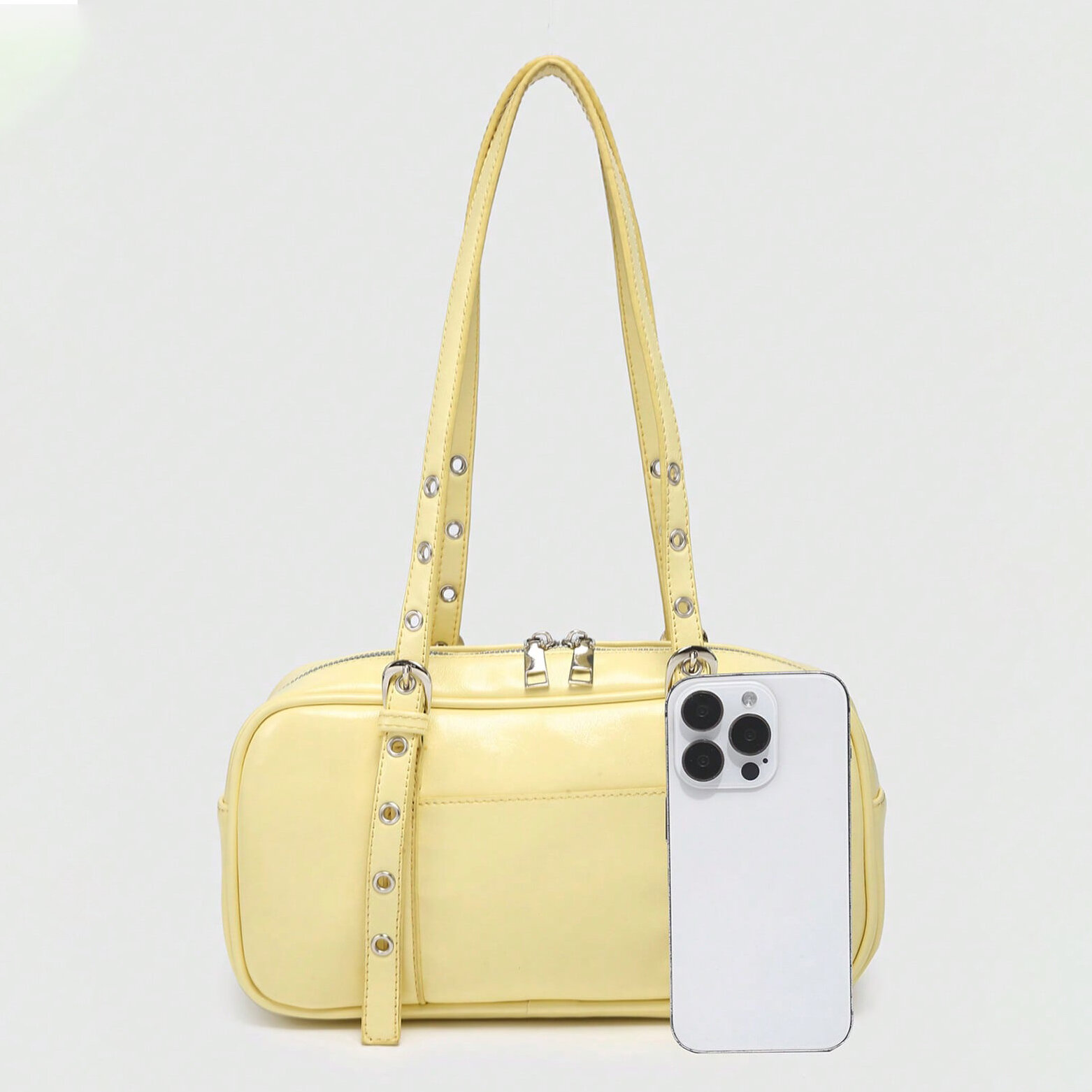 Simple Series Sweet Solid Color Pu Women's Shoulder Bags