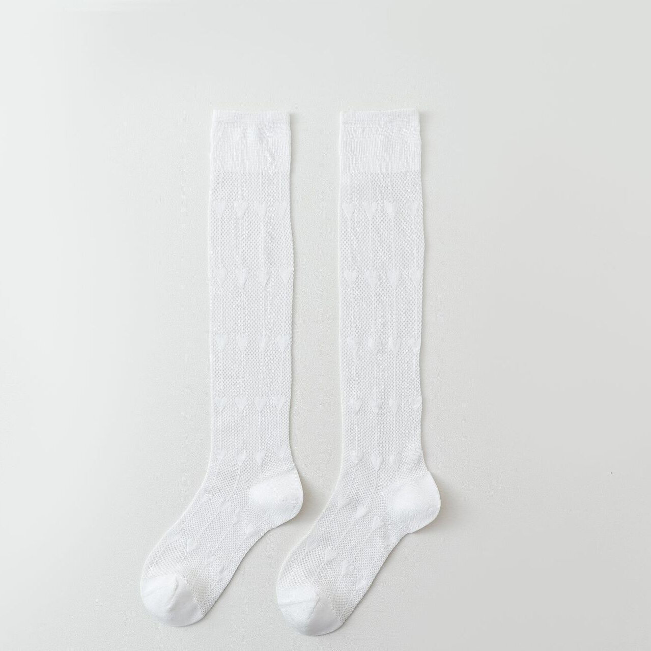 Fashion High Bounce Elegant Heart Mid-Calf Socks h5 