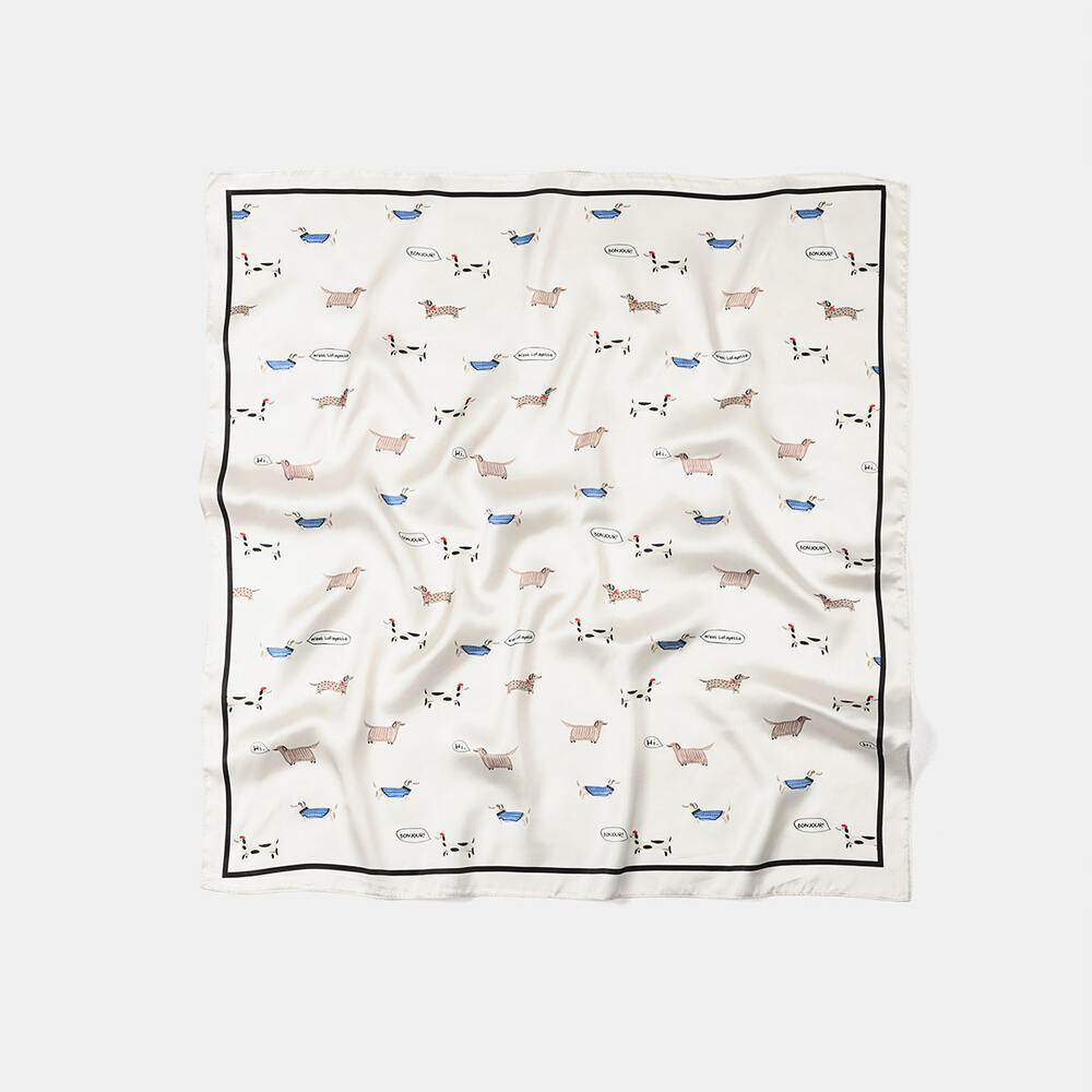 Romantic Series Cute Kitten Polyester Women's Summer Scarves