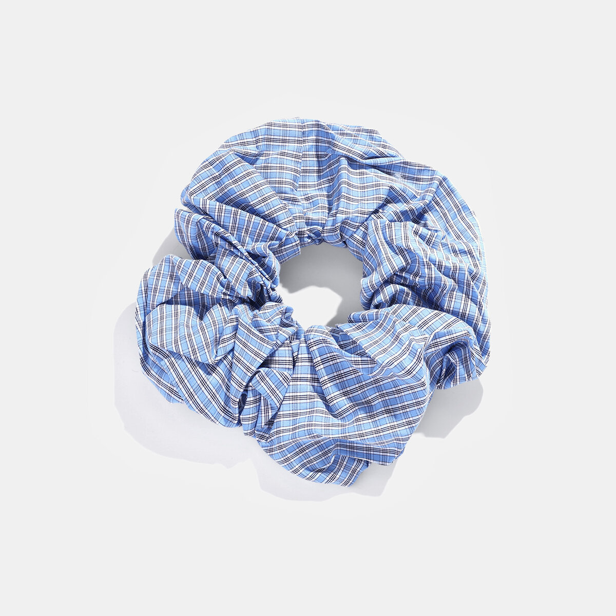 Simple Series Simple Plaid Circle Polyester Women's Scrunchies