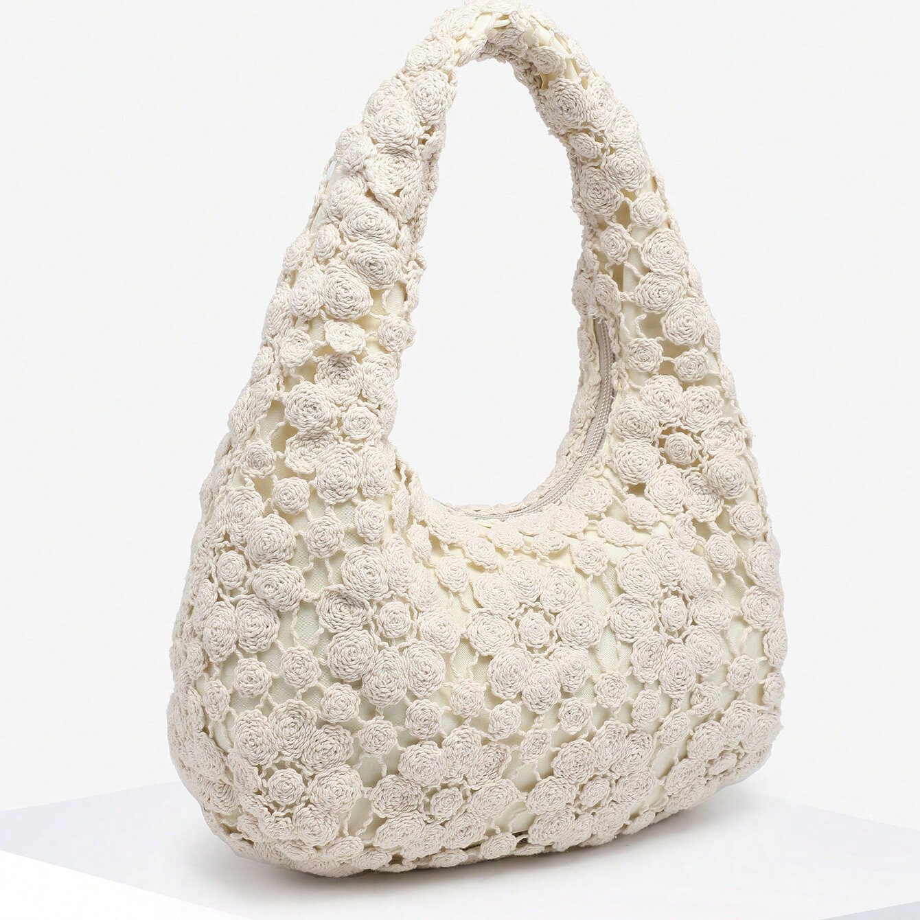 Romantic Series Vacation Woven Pu Women's Shoulder Bags 2