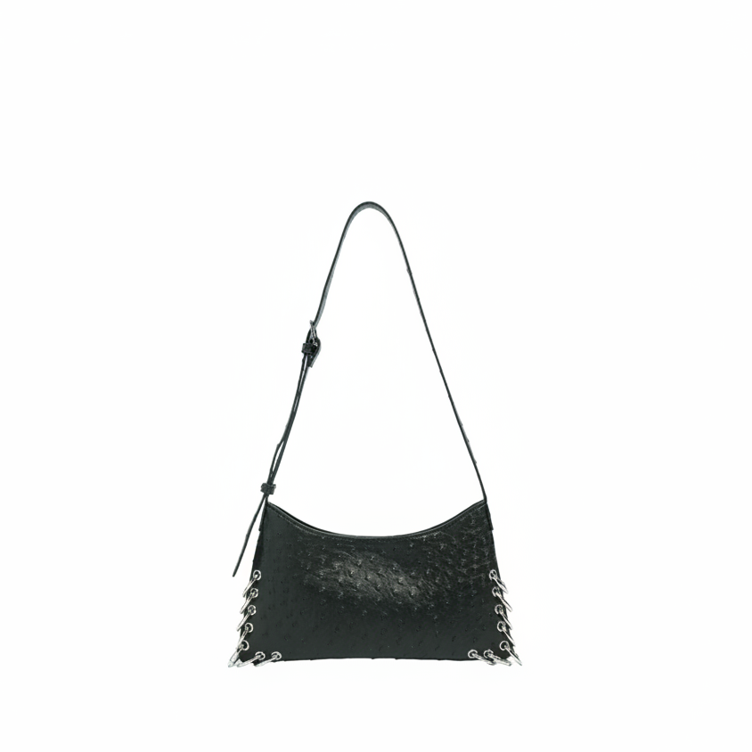 Solid Color Rivet Pu Women's Crossbody Bags h5Picture2