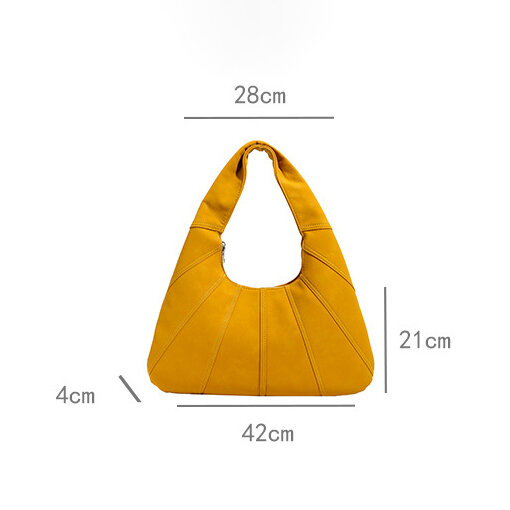 Minimalism Casual Solid Color Lines Pu Women's Shoulder Bags h5 Picture5
