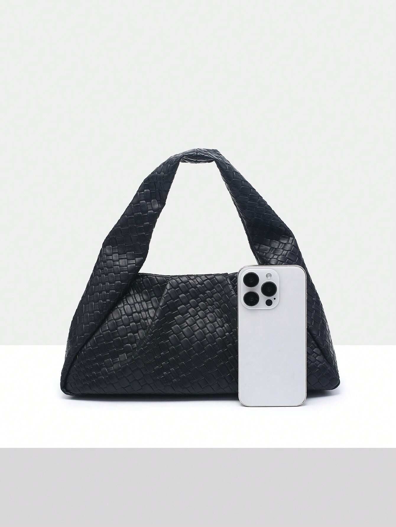 Simple Series Casual Woven Pu Women's Handbags 