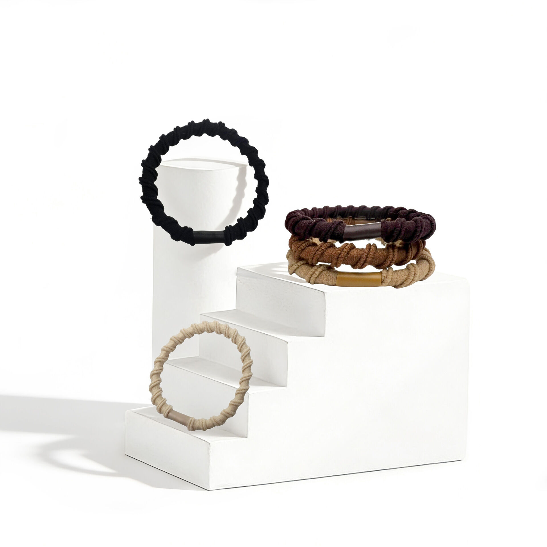 Simple Series Daily Solid Color High Elasticity Women's Hair Ties