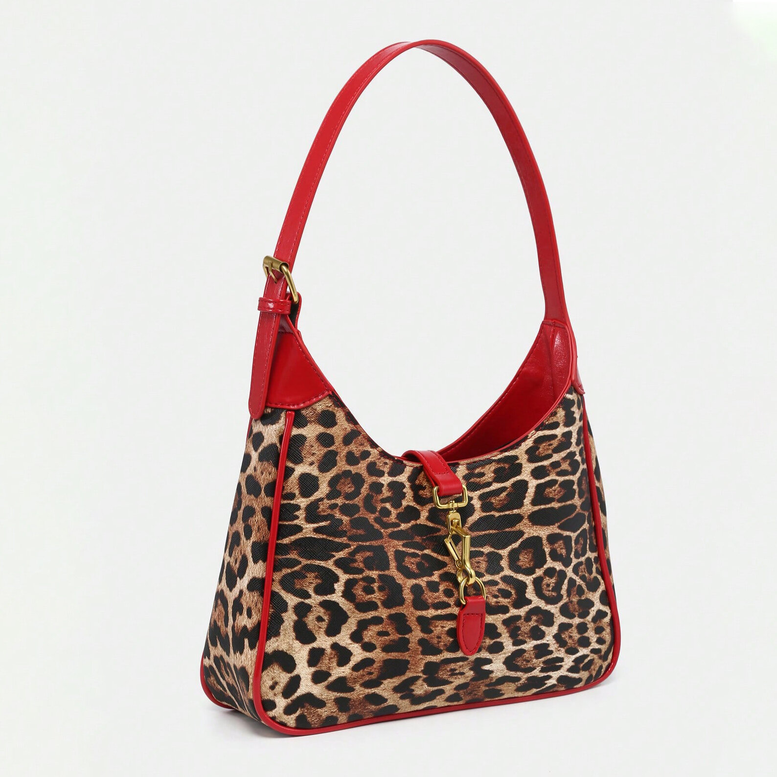 Simple Series Retro Leopard Print Pu Women's Shoulder Bags h5 Picture3