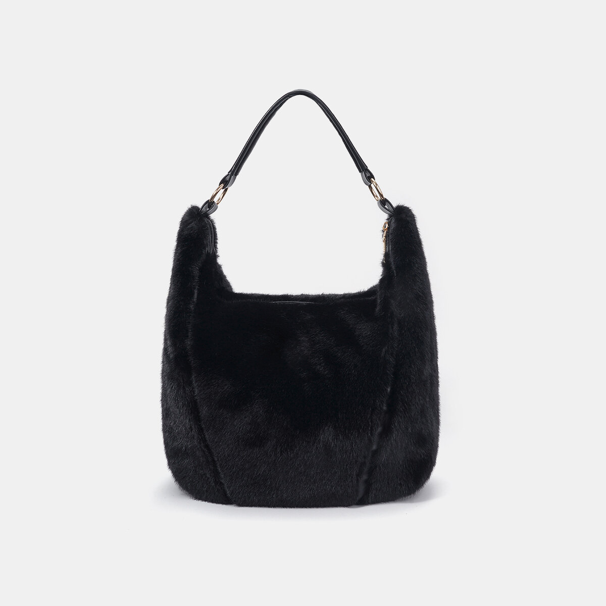 1 Piece Simple Furry  Solid Color Women's Shoulder Bags h5 Picture2