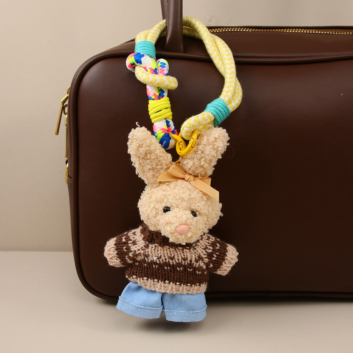Simple Series Cute Cartoon Bunny  Women's Bag Charms 
