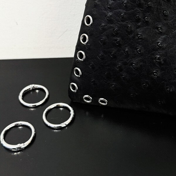 Solid Color Rivet Pu Women's Crossbody Bags h5Picture3