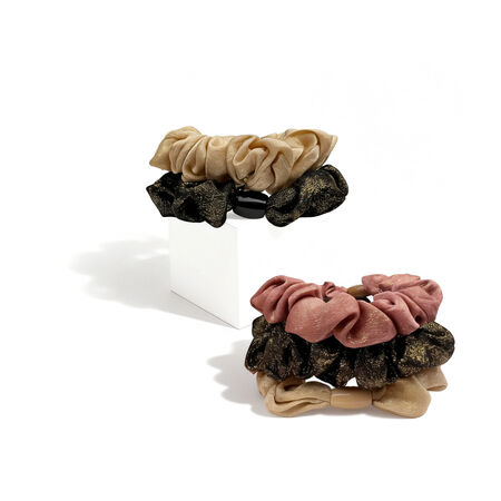 Luxe serie eenvoudige effen stoffen haarelastiekjes voor dames