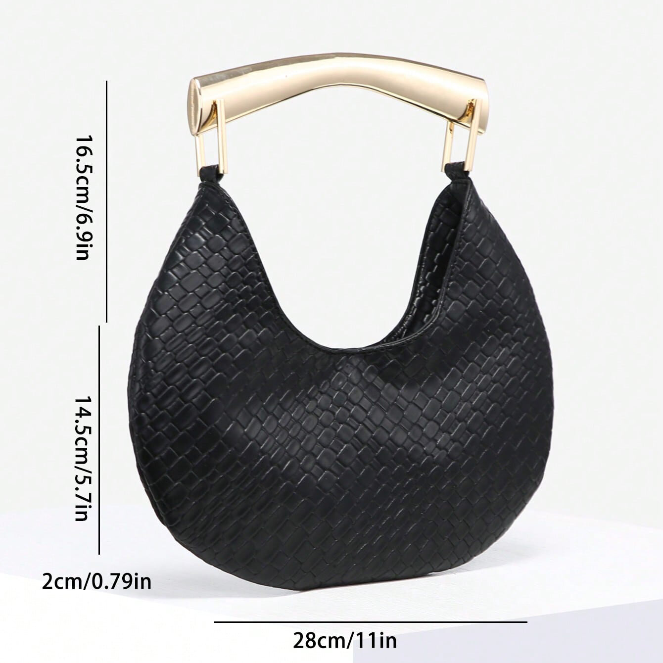Simple Series Retro Woven Pu Women's Handbags h5 Picture5