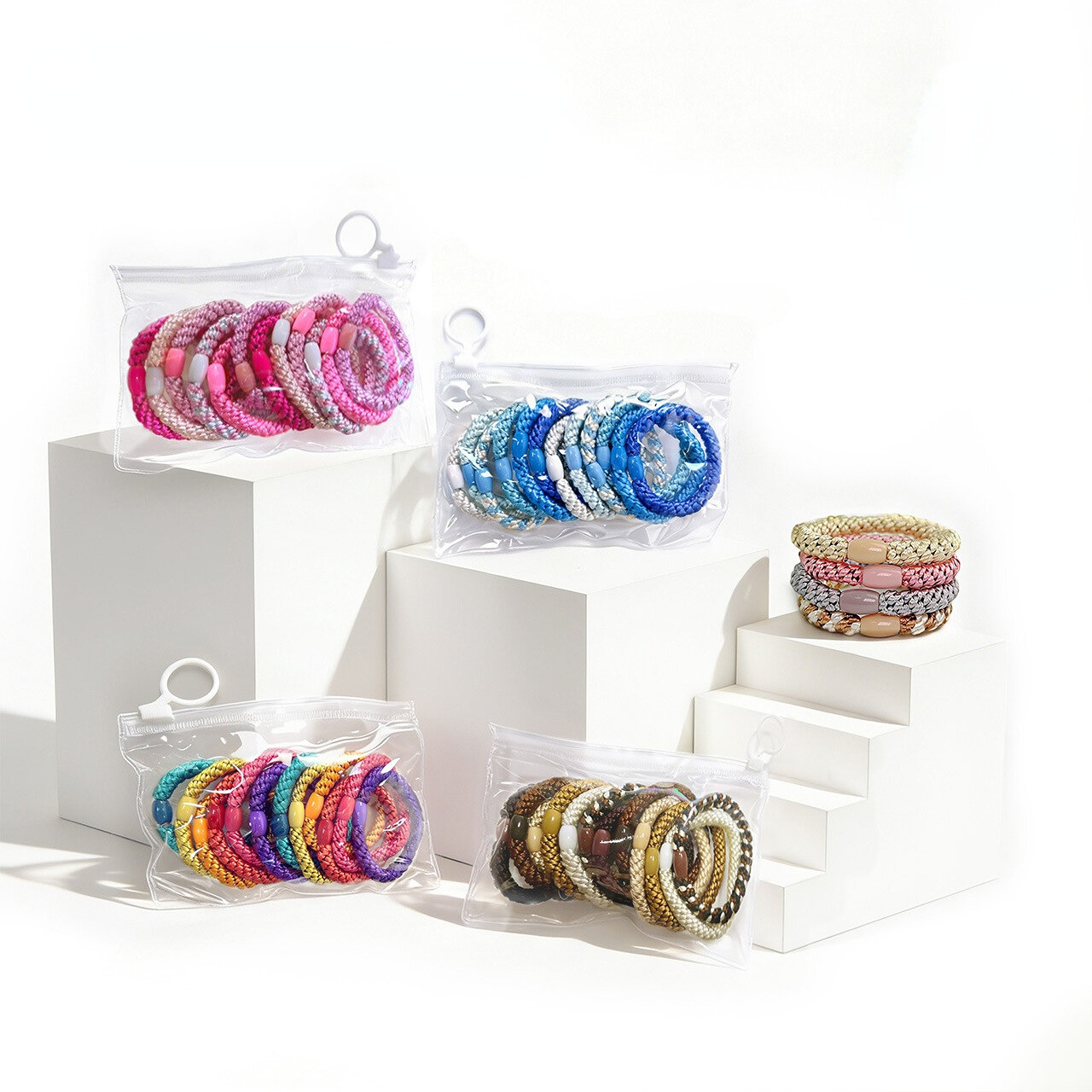 Simple Series Casual Mixed Color Fabric Women's Scrunchies