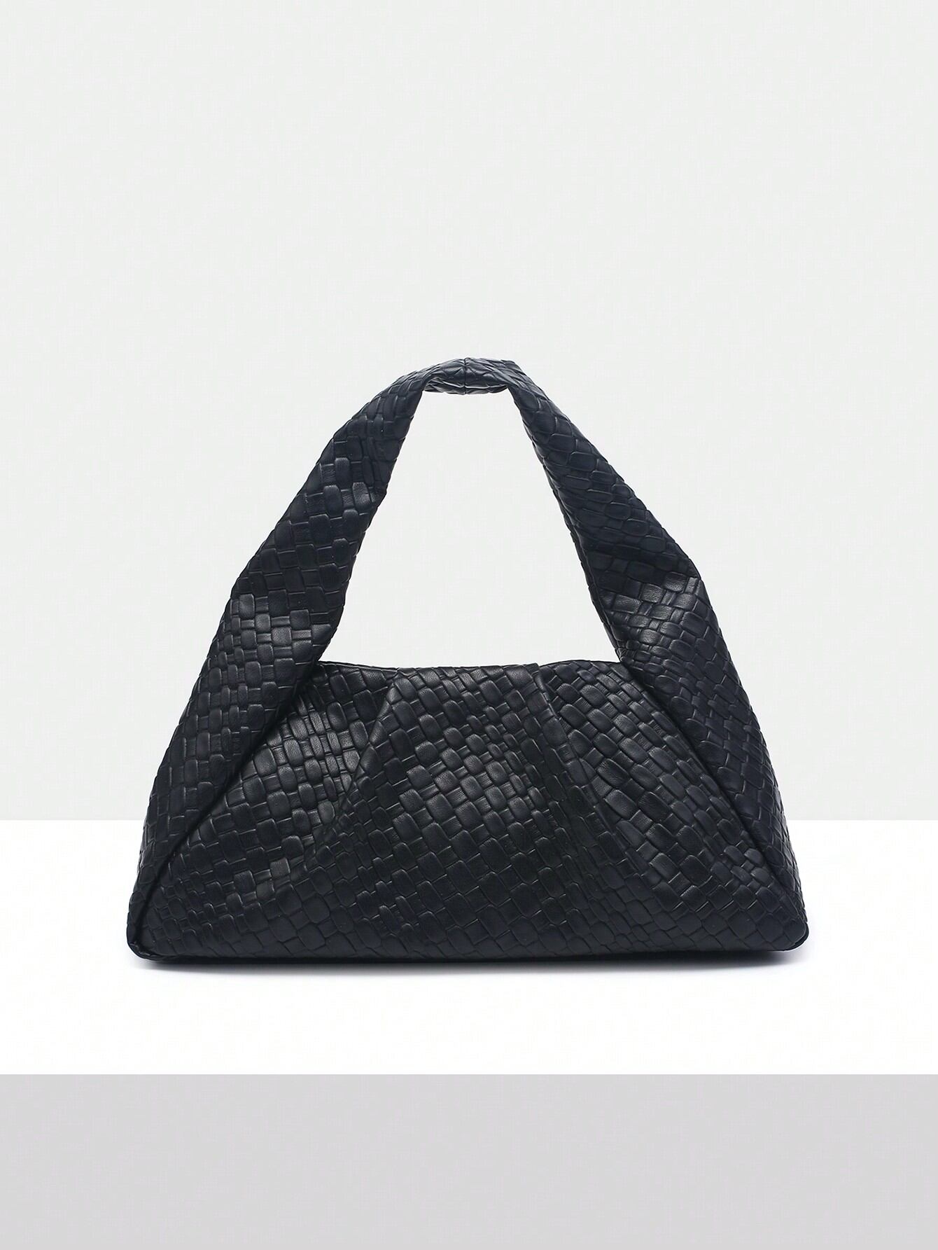 Simple Series Casual Woven Pu Women's Handbags