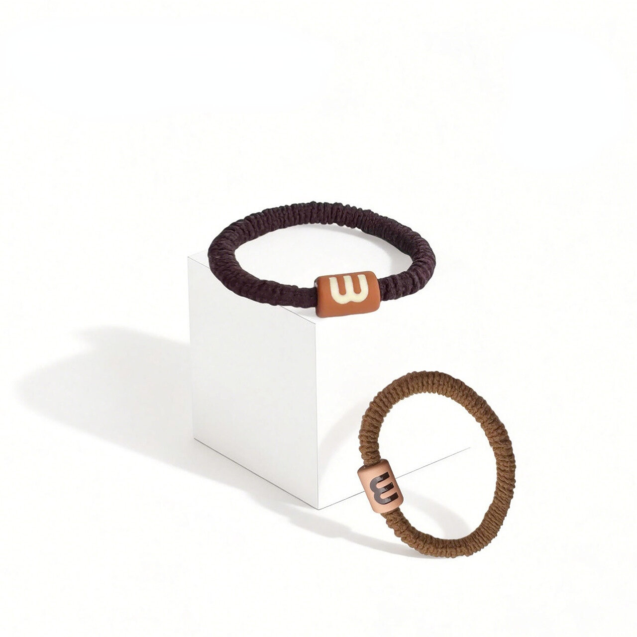 Simple Series Casual Letter High Elasticity Women's Hair Ties