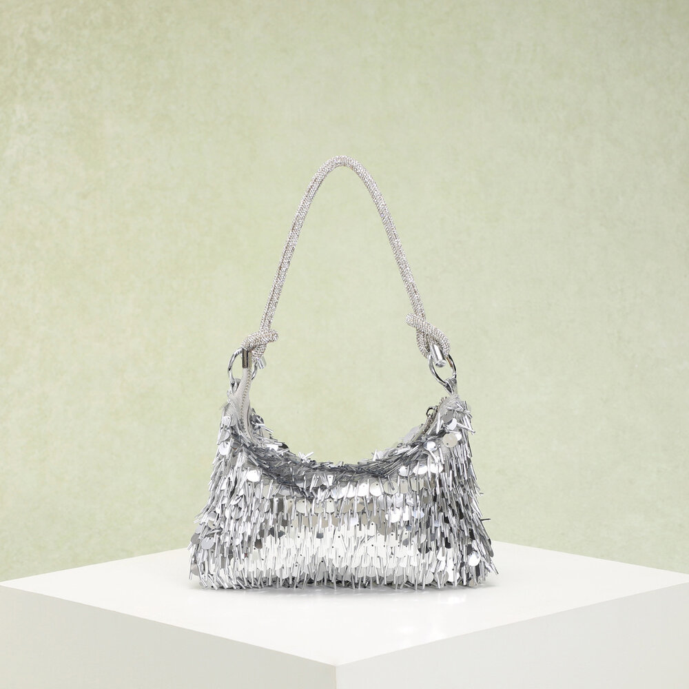 Luxurious Series Elegant Solid Color Sequins Beadwork Women's Handbags