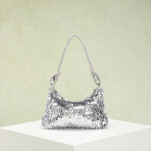 Luxurious Series Elegant Solid Color Sequins Beadwork Women's Handbags h5