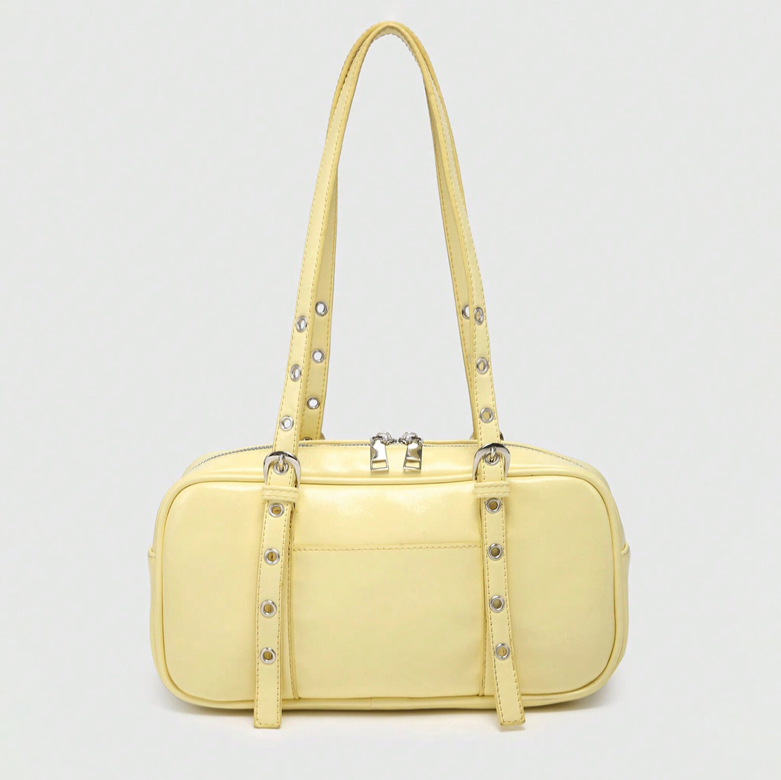 Simple Series Sweet Solid Color Pu Women's Shoulder Bags