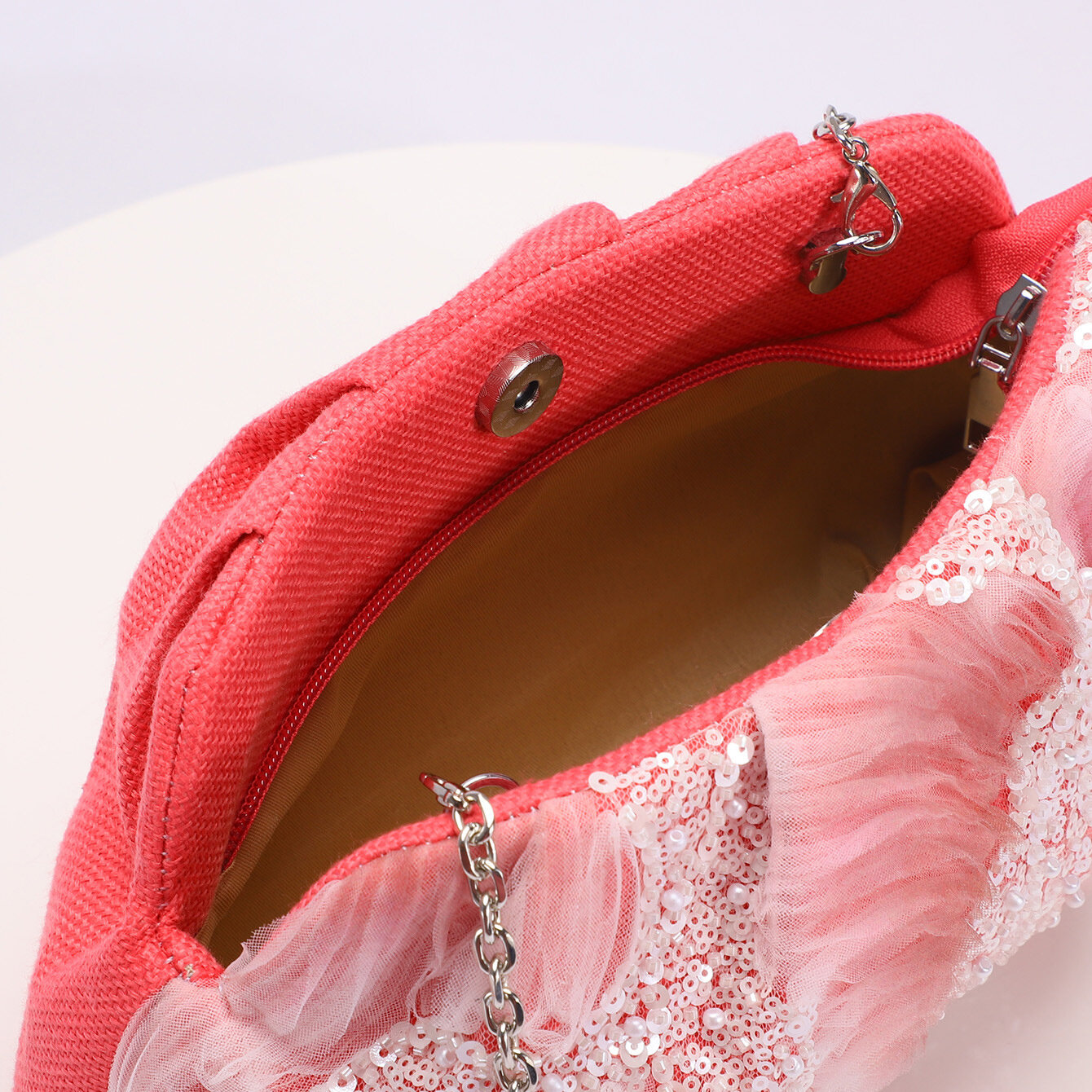 Luxurious Series Elegant Flower Sequin Beads Women's Clutches (flower patterns are cut randomly) h5 Picture3