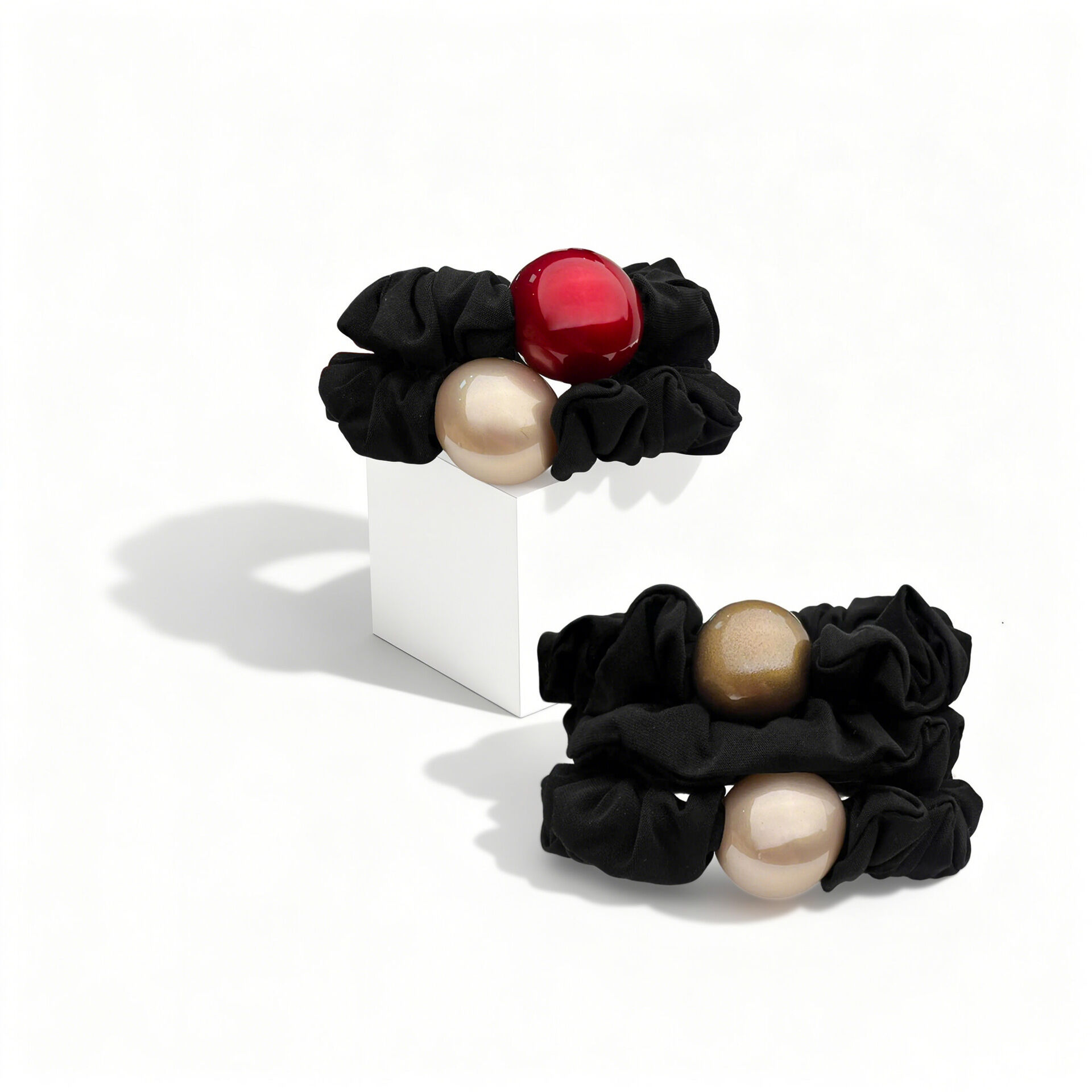 Simple Series Casual Solid Color Fabric Women's Hair Ties