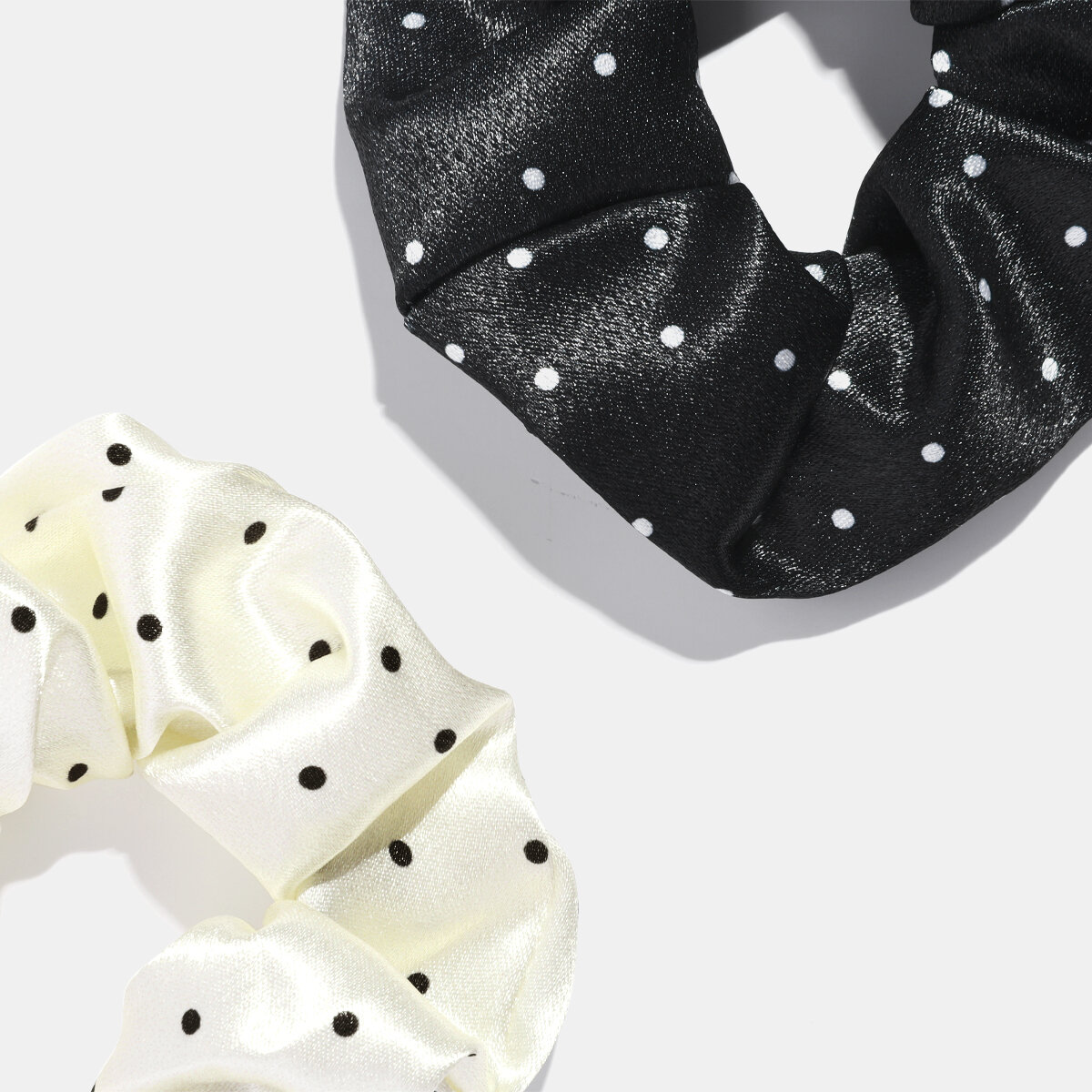 Simple Series Plaid Polka Dots Polyester Women's Scrunchies Picture3