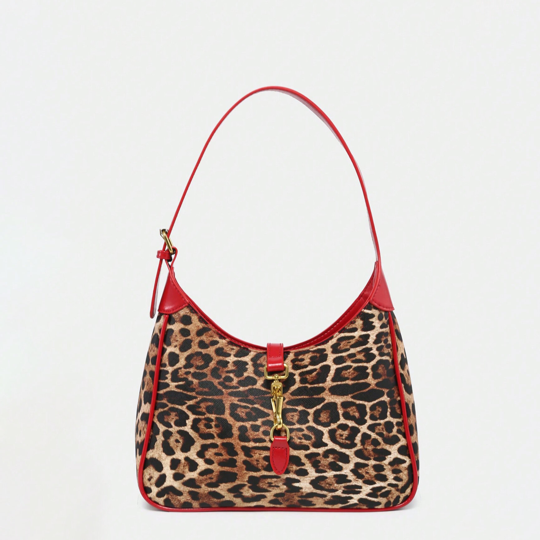 Simple Series Retro Leopard Print Pu Women's Shoulder Bags