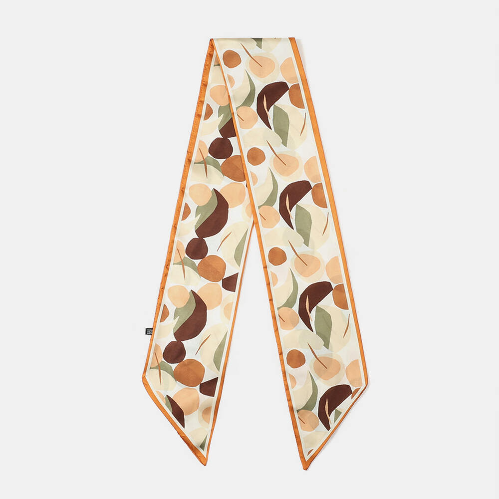 Romantic Series Orange Elegant Mixed Color Polyester Women's Summer Scarves h5Picture3