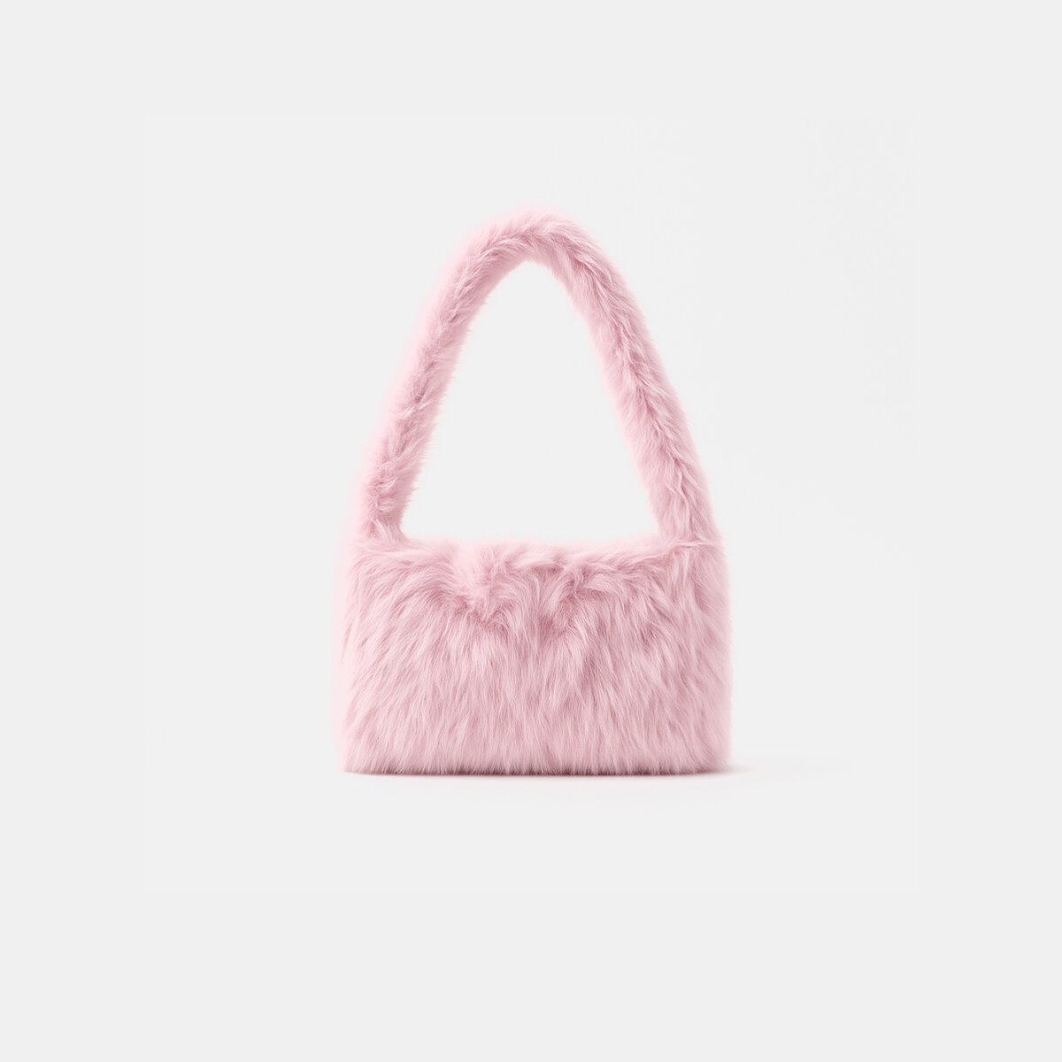 Sac à bandoulière femme 1 pièce, motif cœur mignon et duveteux h5 Image2