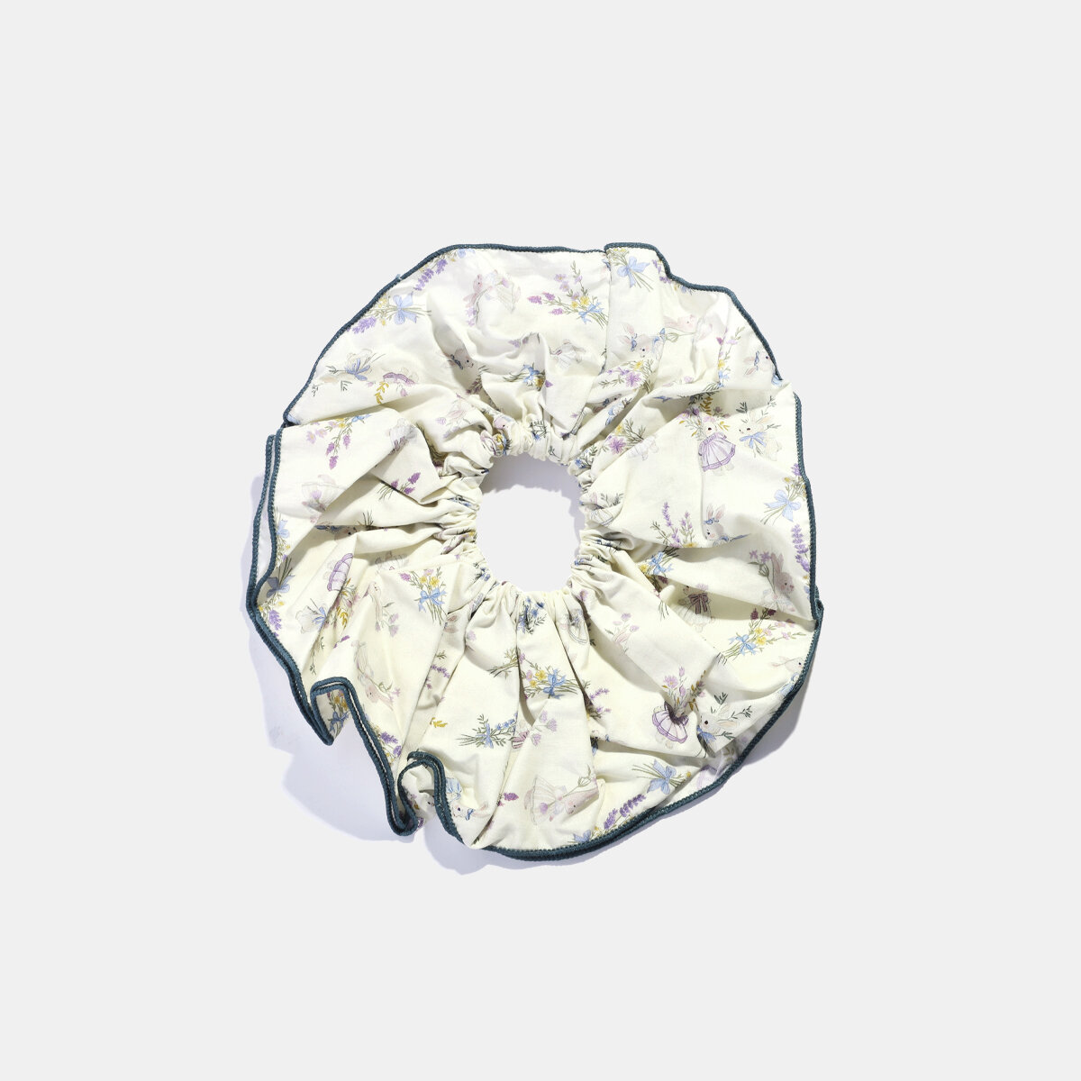 Luxurious Series Sweet Flower Irregular Shape Polyester Women's Scrunchies h5