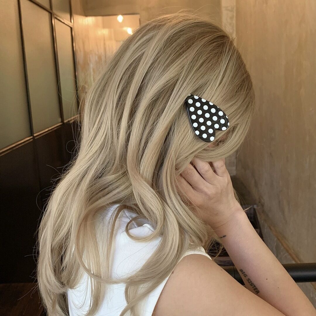 Classic Heart Polka Dots Acetate Women's Hair Clips h5Picture2