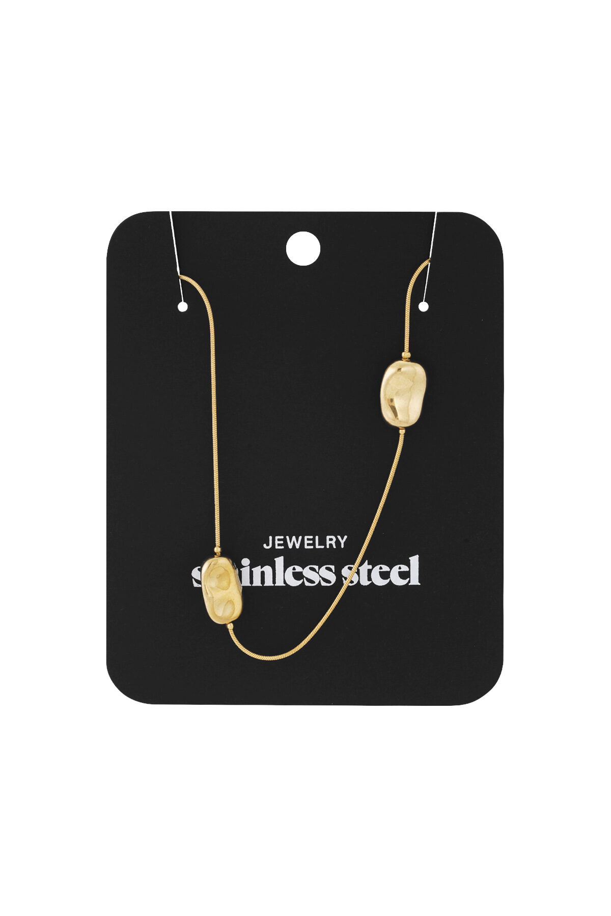 Smooth Link Long Necklace h5 Picture3