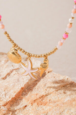 Collana rosa sea babe h5 Immagine5
