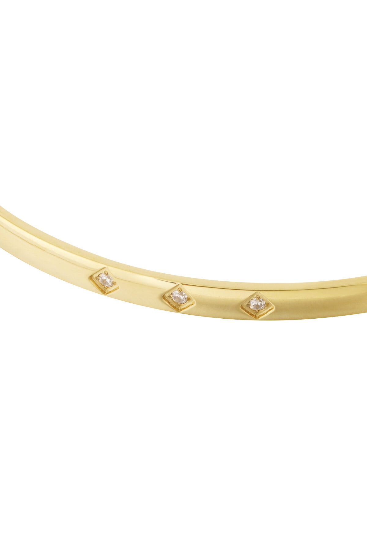 Simple mini diamond bangle h5 Picture5