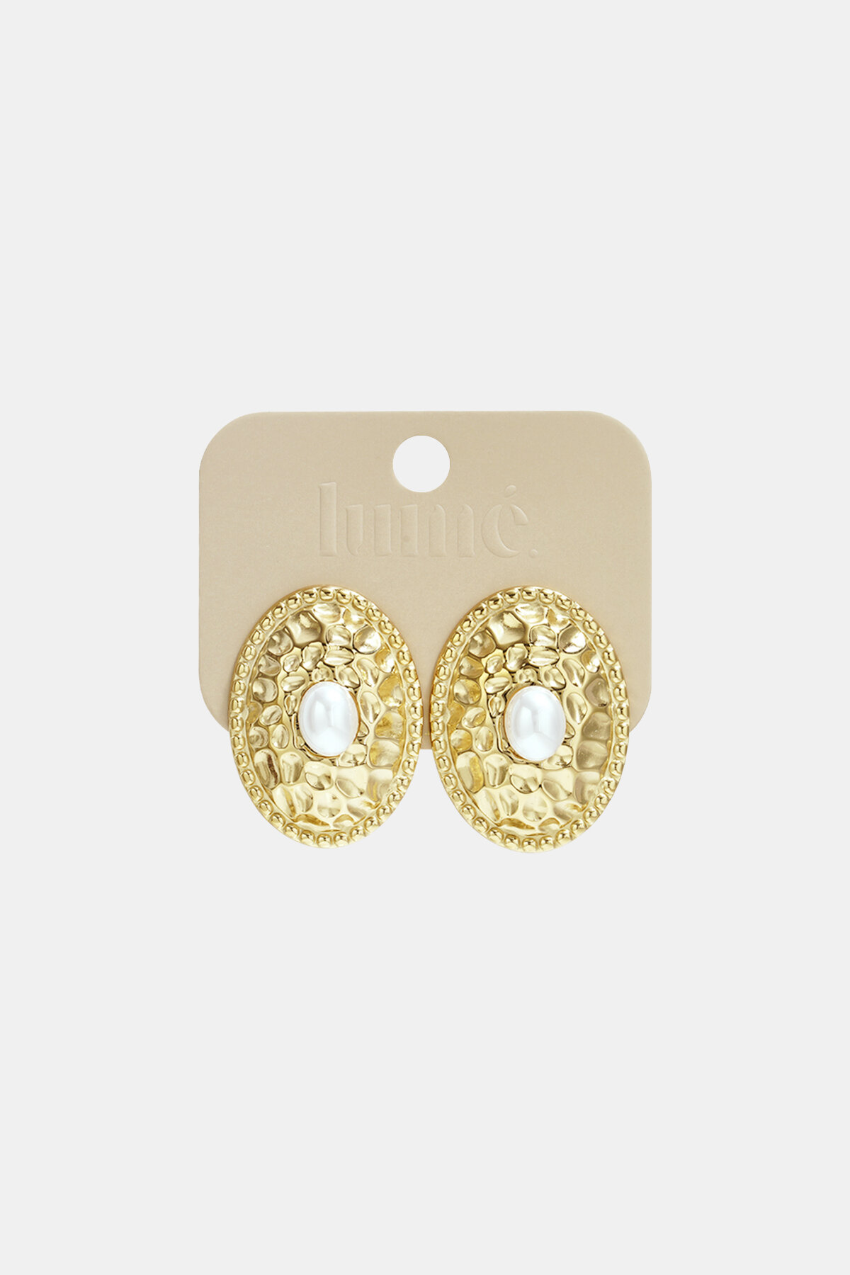 Pendientes de acero inoxidable con diseño de martillo, serie informal, diaria y sencilla, joyería para mujer. h5 Imagen5