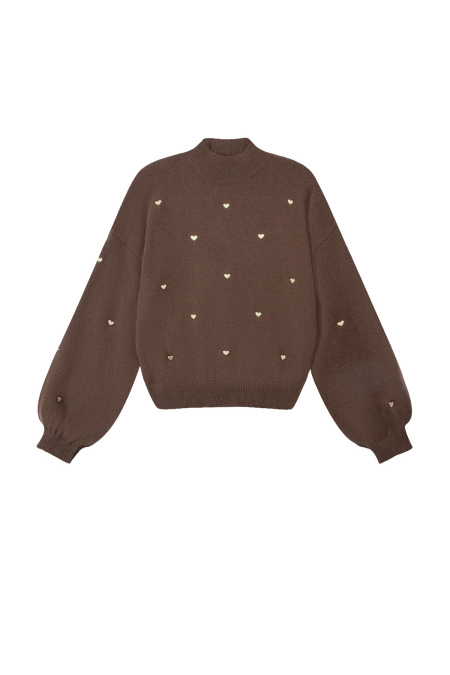 Acryl Gebreide Trui Casual Hart Patroon Herfst/Winter
