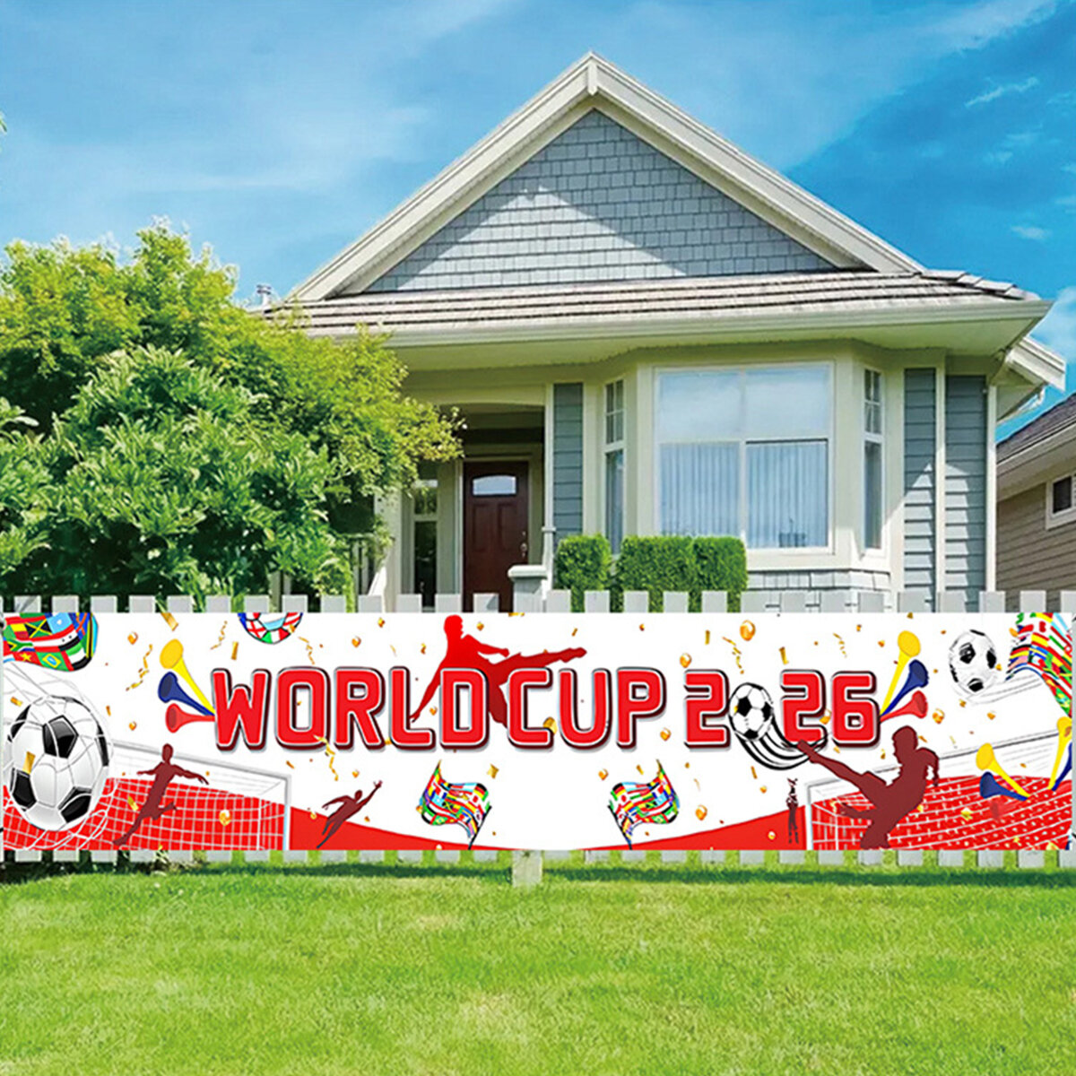 Decoration Banner for The World Cup football Party