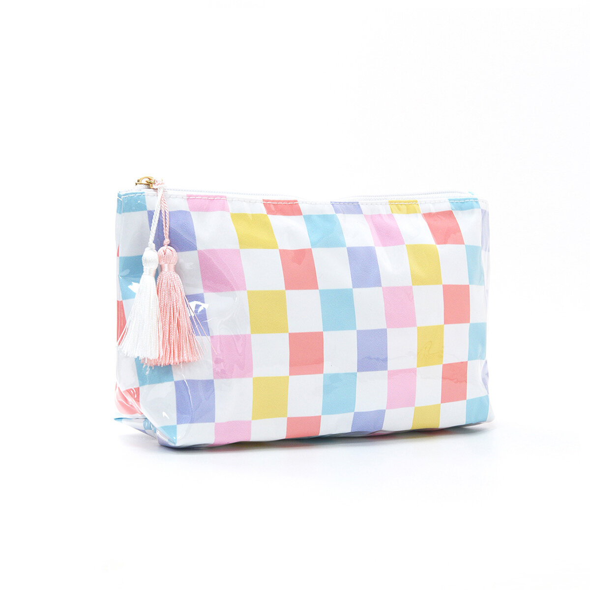 Casual gestreepte PVC make-uptasjes voor dames in diverse kleuren 2