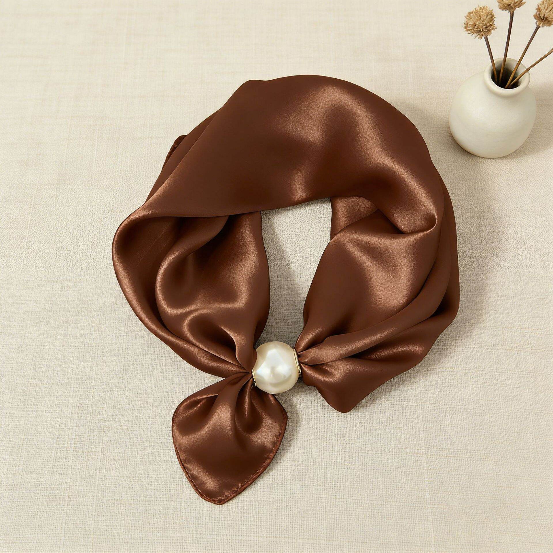 Elegant Solid Color Pattern Polyester Women's Summer Scarves Picture2