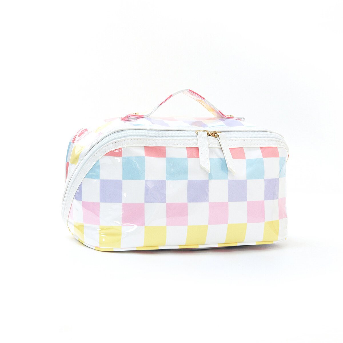 Casual make-uptasjes voor dames van PVC met streepjespatroon in verschillende kleuren 2