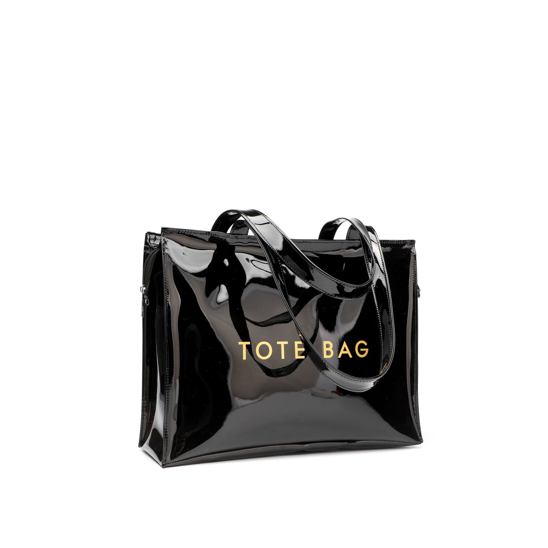 Office Style Letter Pattern Pvc Women's Tote Bag h5 Picture5
