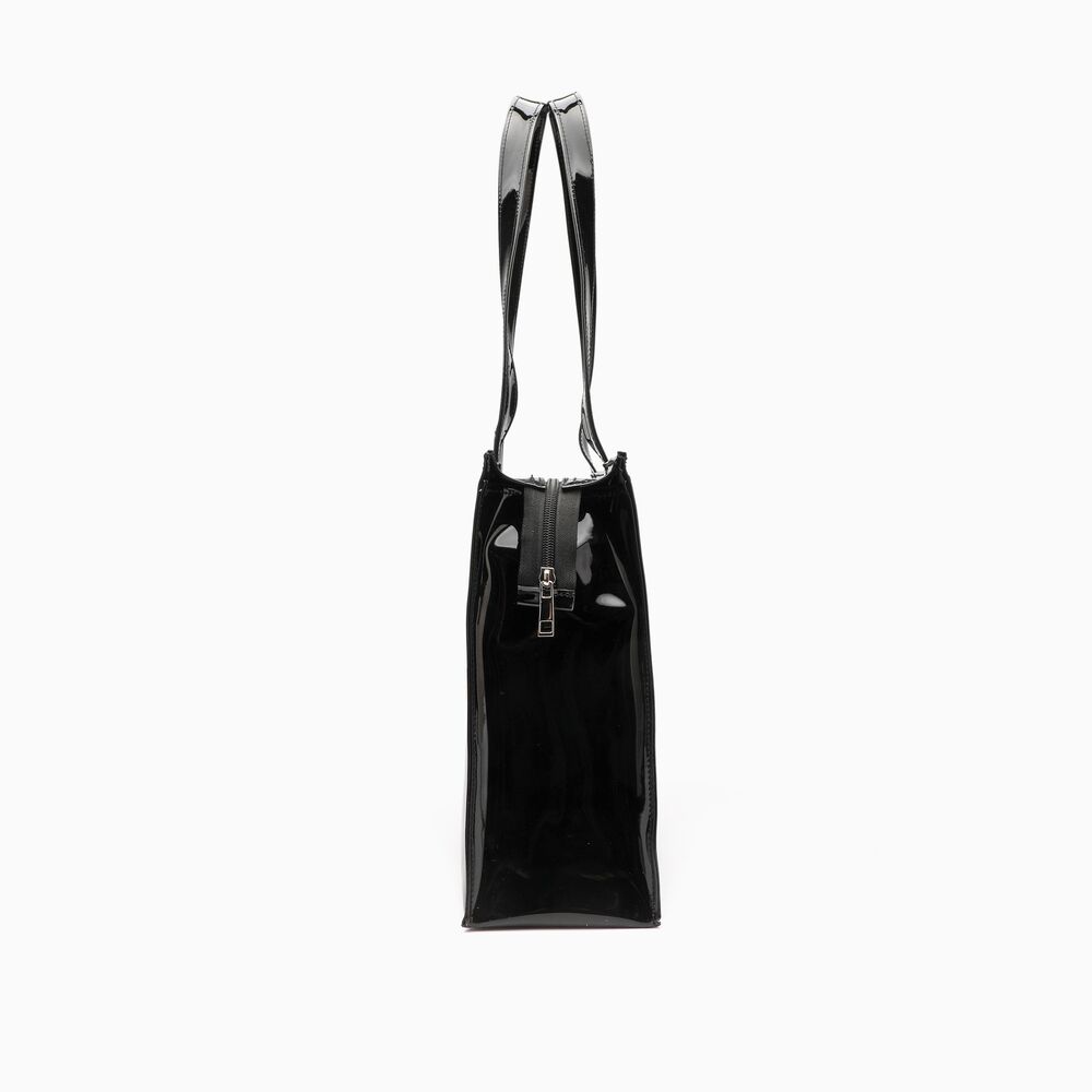 Office Style Letter Pattern Pvc Women's Tote Bag h5Picture3