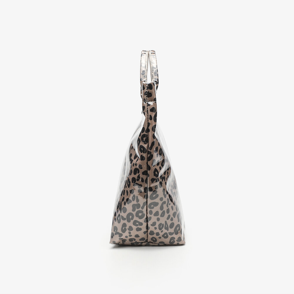 Streetwear Style Leopard Print Pvc Women's Tote Bag h5Picture3