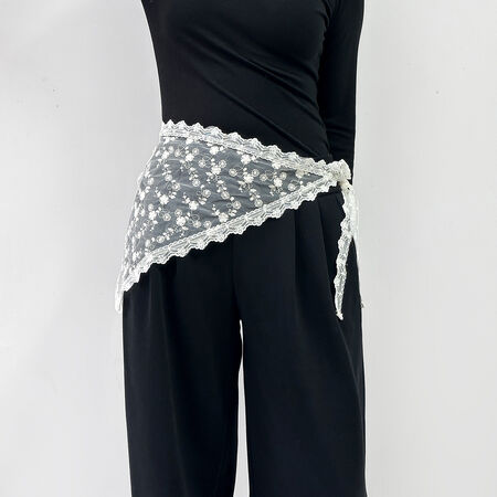 Sweet Lace Flower Hollowed-Out Women's Summer Scarves