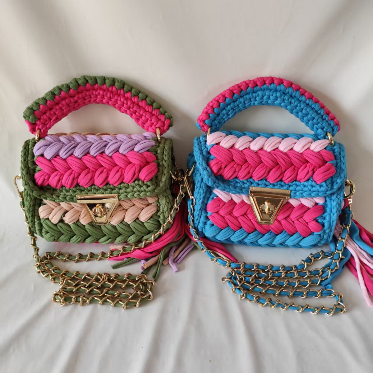 Y2k Style Woven Mixed Color Polyester Women's Crossbody Bags