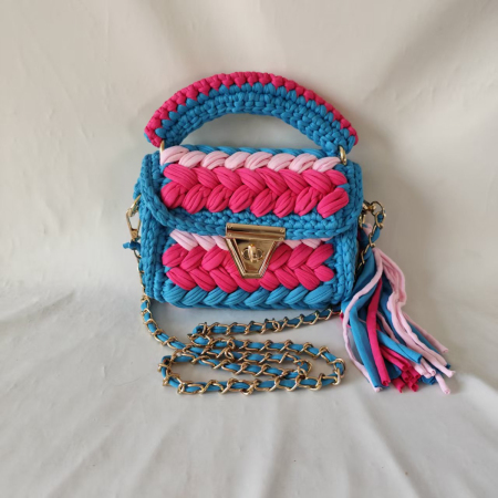 Y2k Style Woven Mixed Color Polyester Women's Crossbody Bags