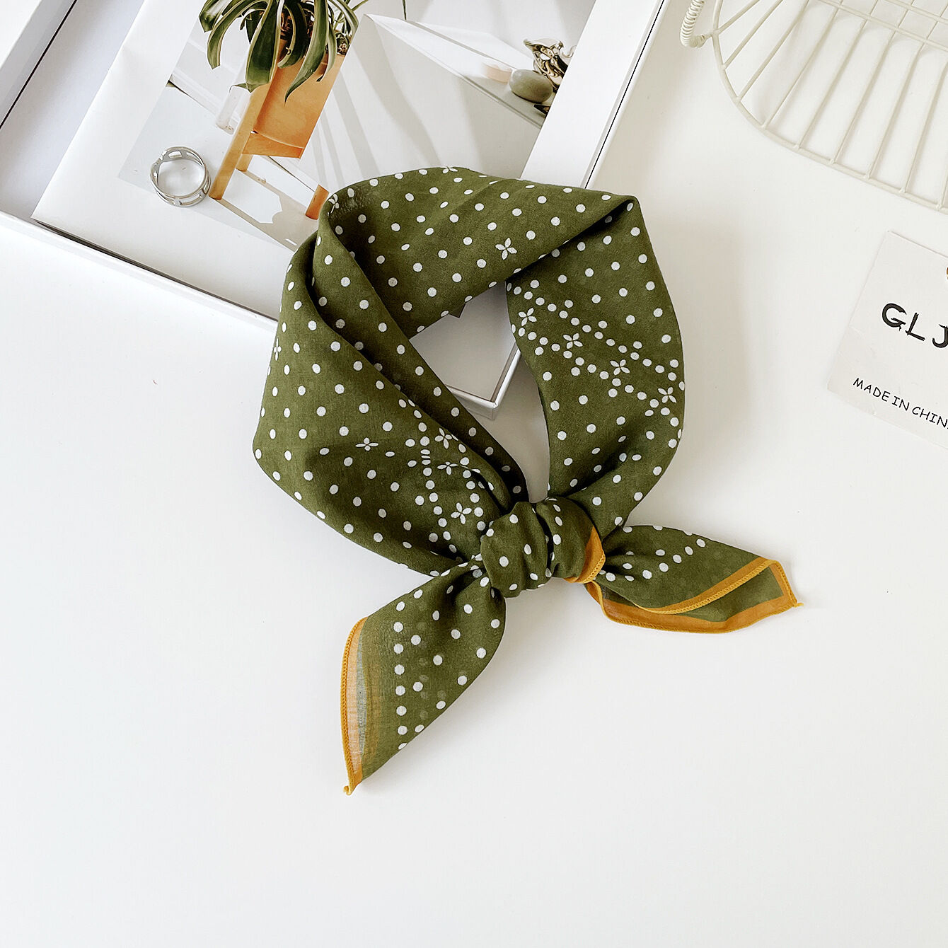 Romantic Series Sweet Flower Cotton Women's Summer Scarves 2