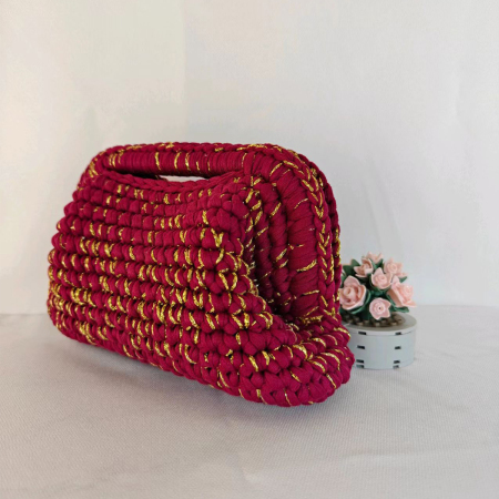 Parisian Chic Style Woven Solid Color Polyester Women's Clutches