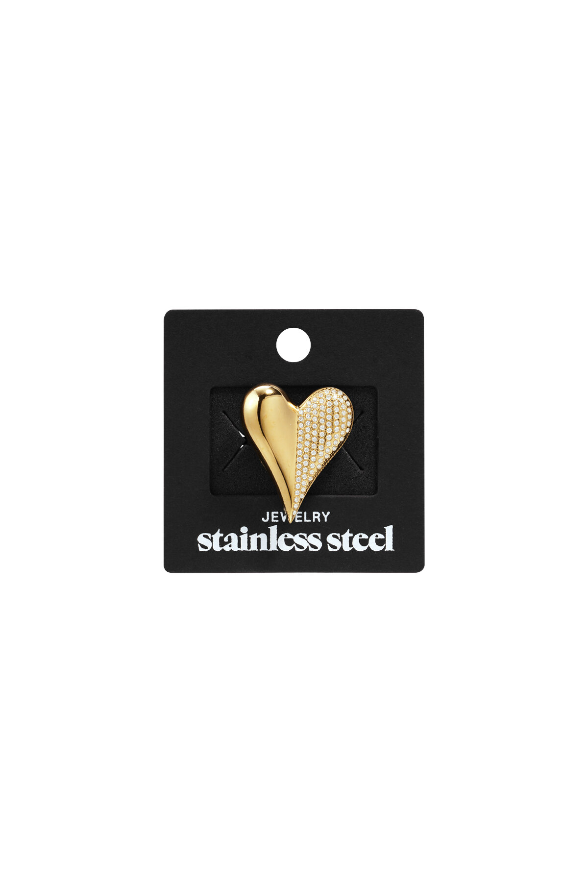 Stainless Steel Statement Rings Heart Casual Daily Romantic Series Women's jewelry h5 Picture6