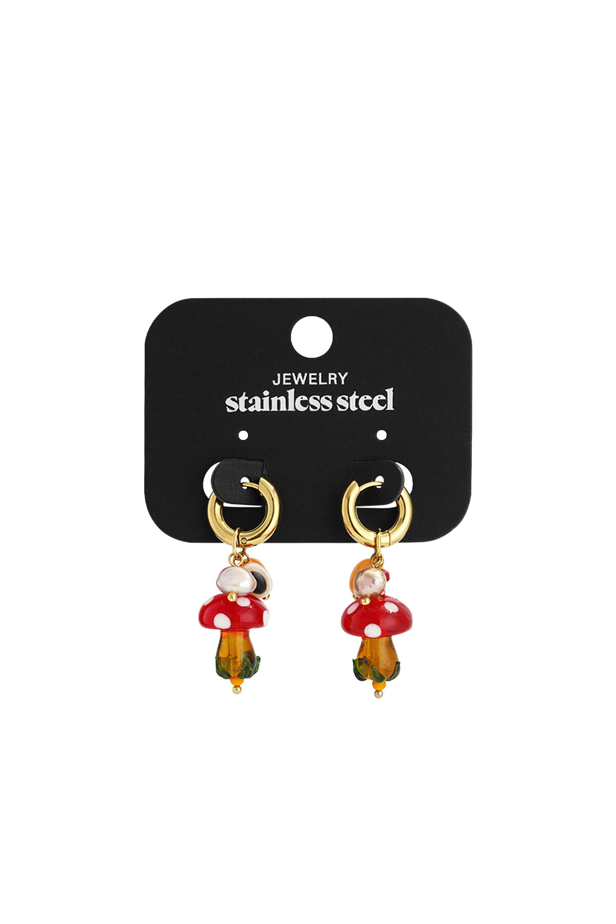 Stainless Steel Drop Earrings plant Casual Daily Simple Series Women's jewelry Picture4